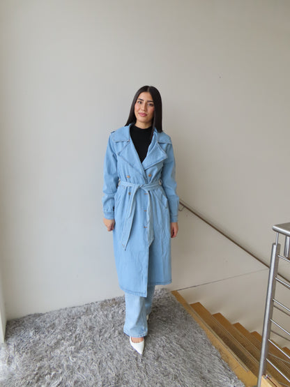 Leylani Denim Trench