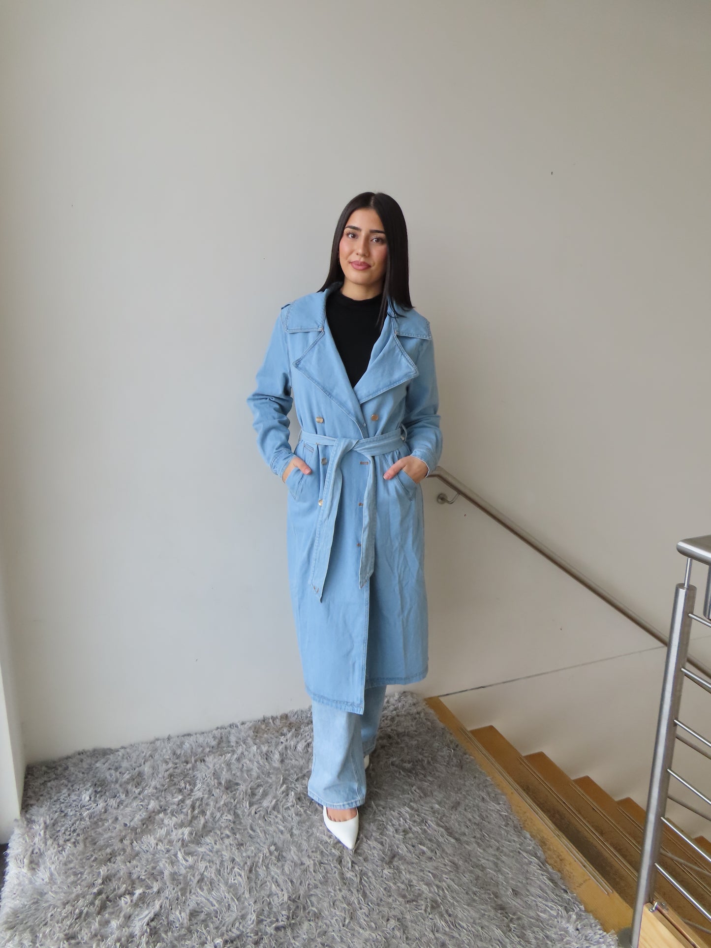 Leylani Denim Trench