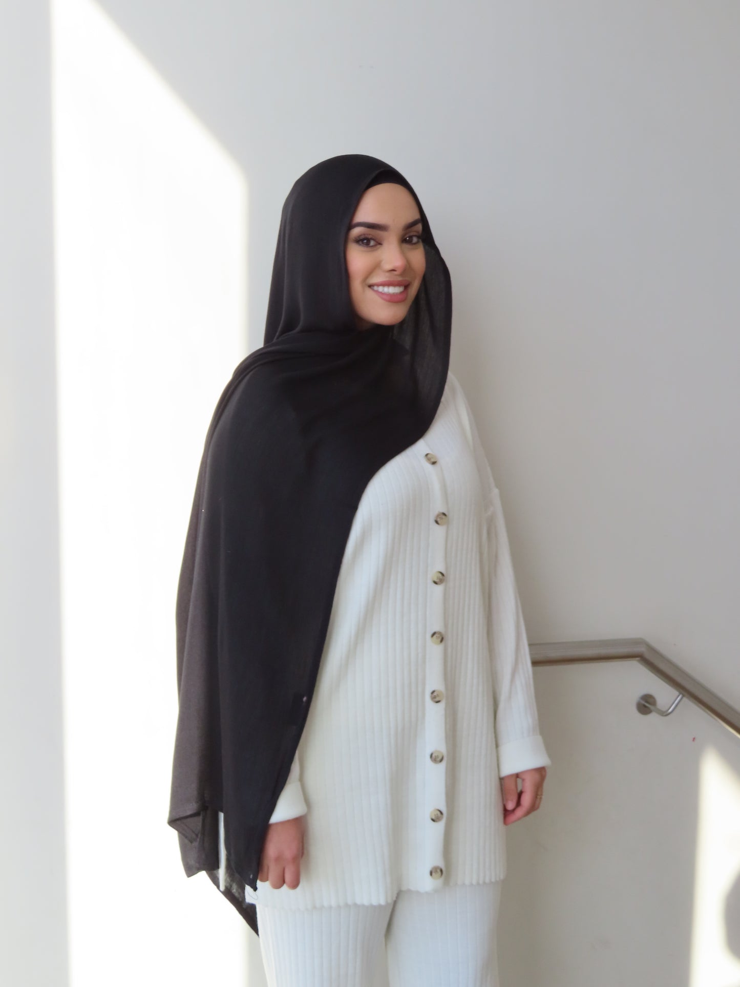 Cotton Shawl - Black