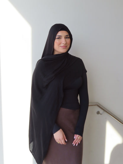 Cotton Shawl - Black