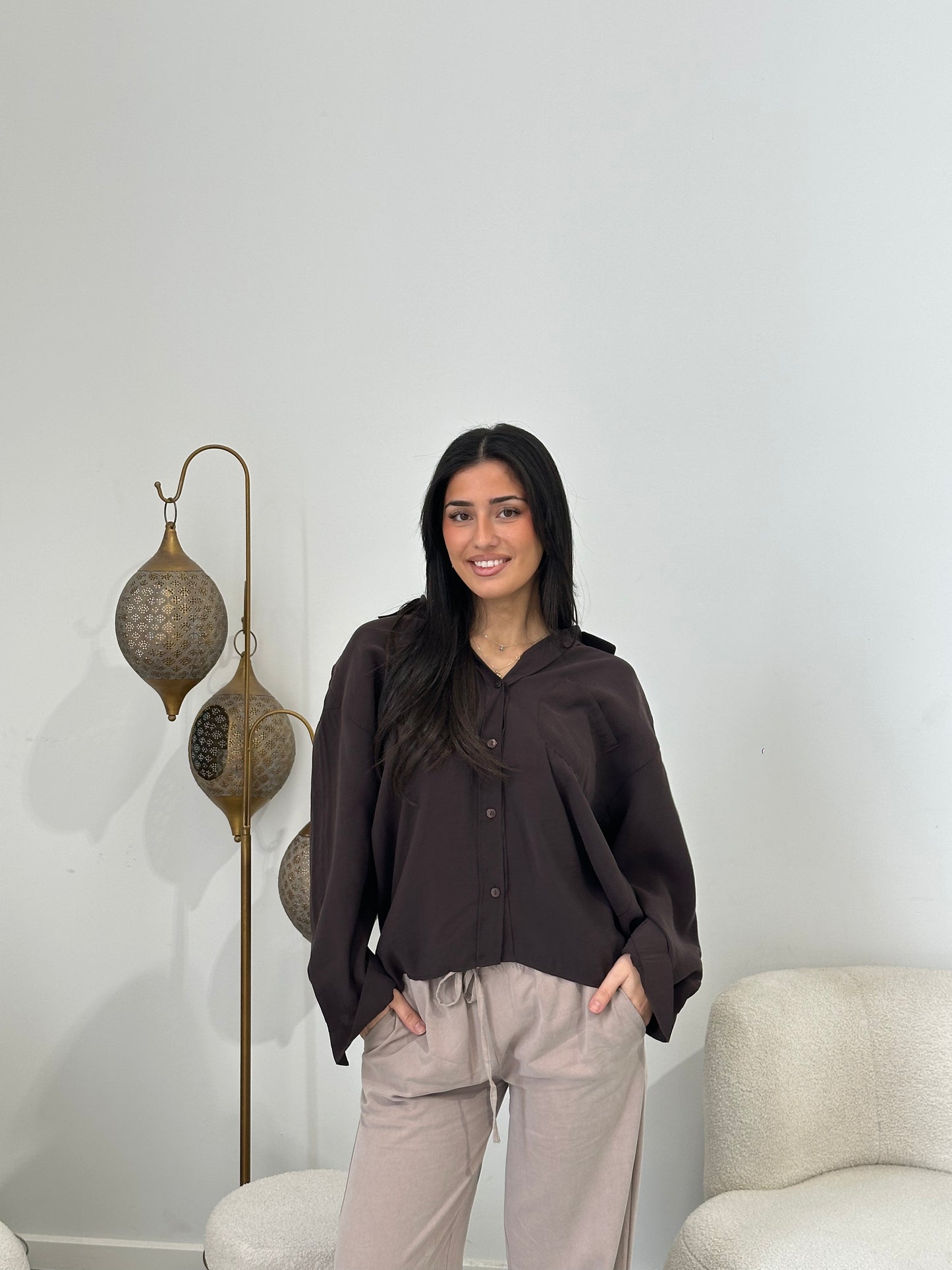 Elsie Button Top