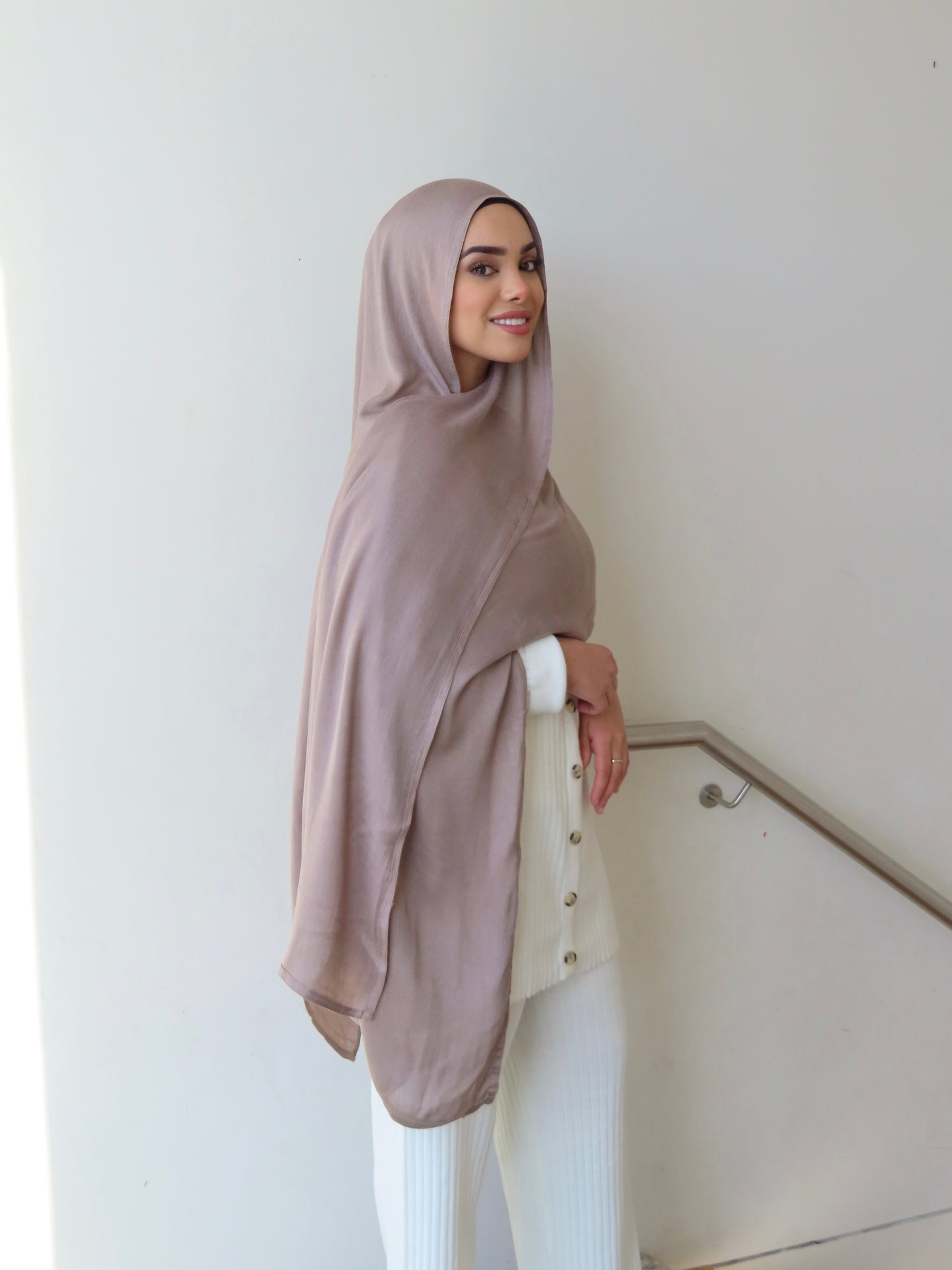 Cotton Shawl - Mauve