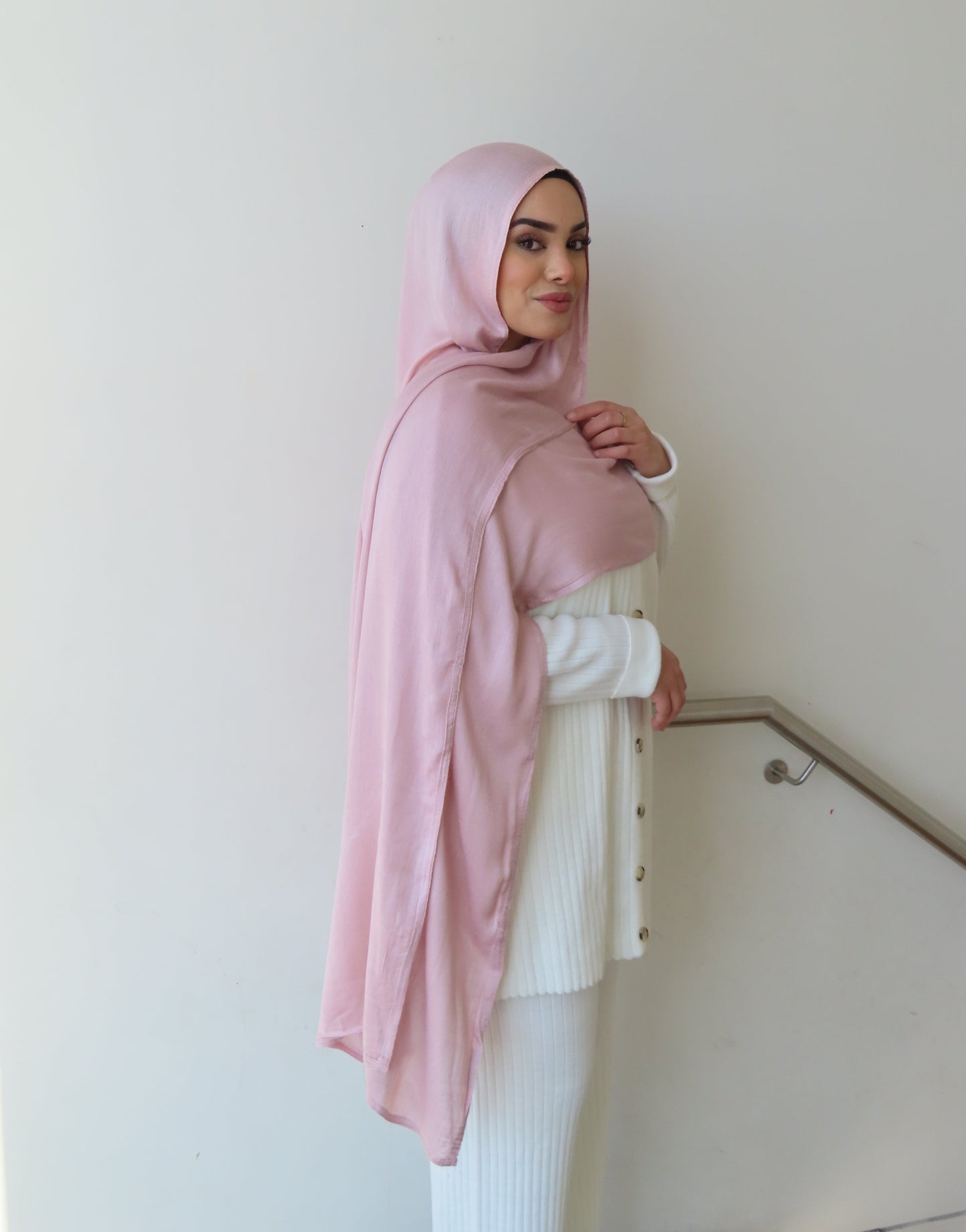 Cotton Shawl - Baby Pink