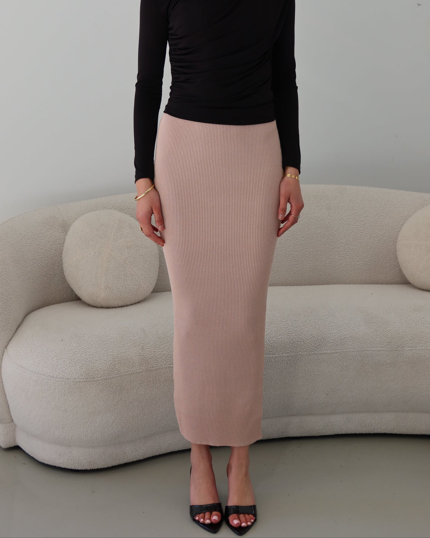 Basic Ribbed Skirt