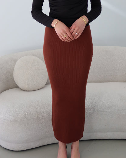 Basic Ribbed Skirt