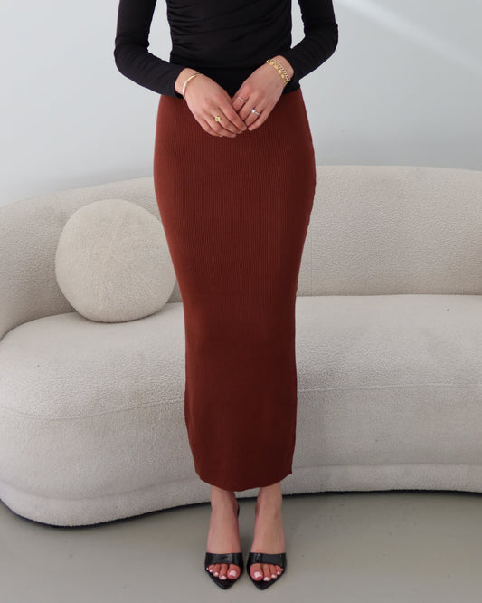 Basic Ribbed Skirt