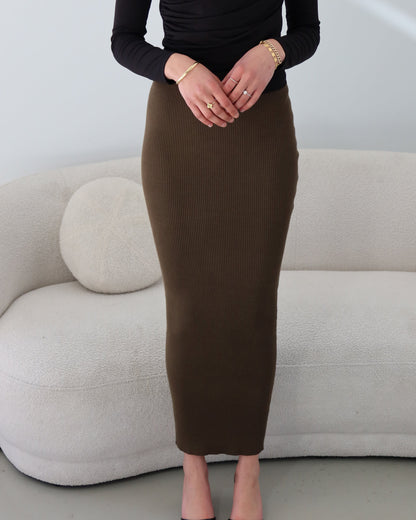 Basic Ribbed Skirt