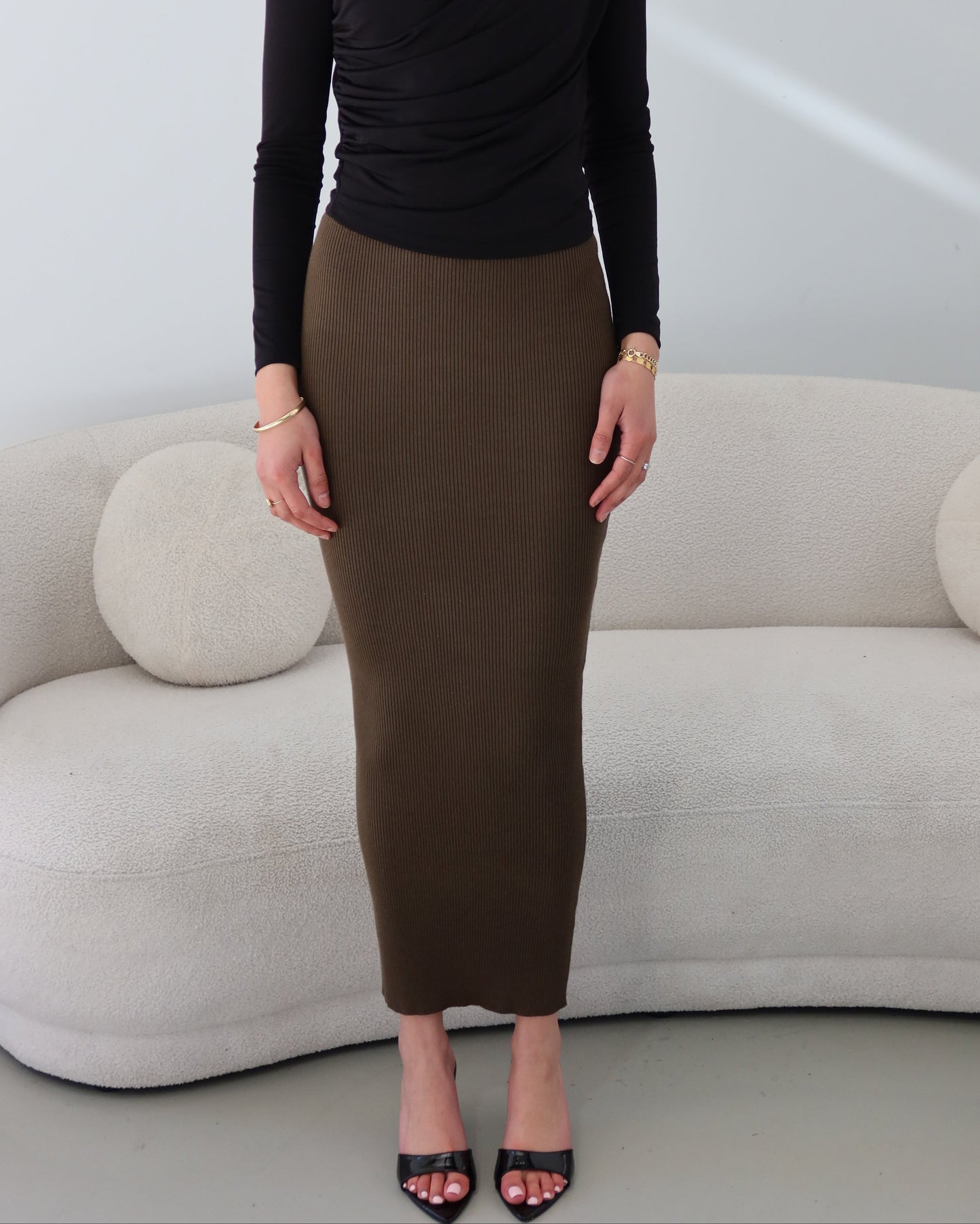Basic Ribbed Skirt