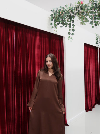 Thalia Satin Abaya