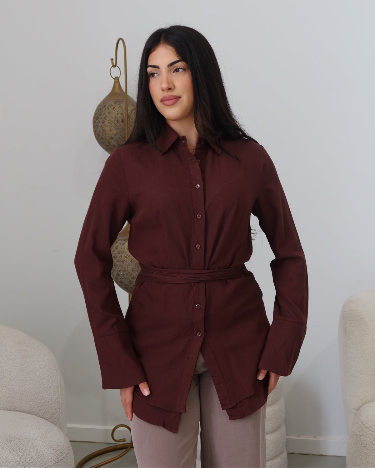 Athena Wrap Top