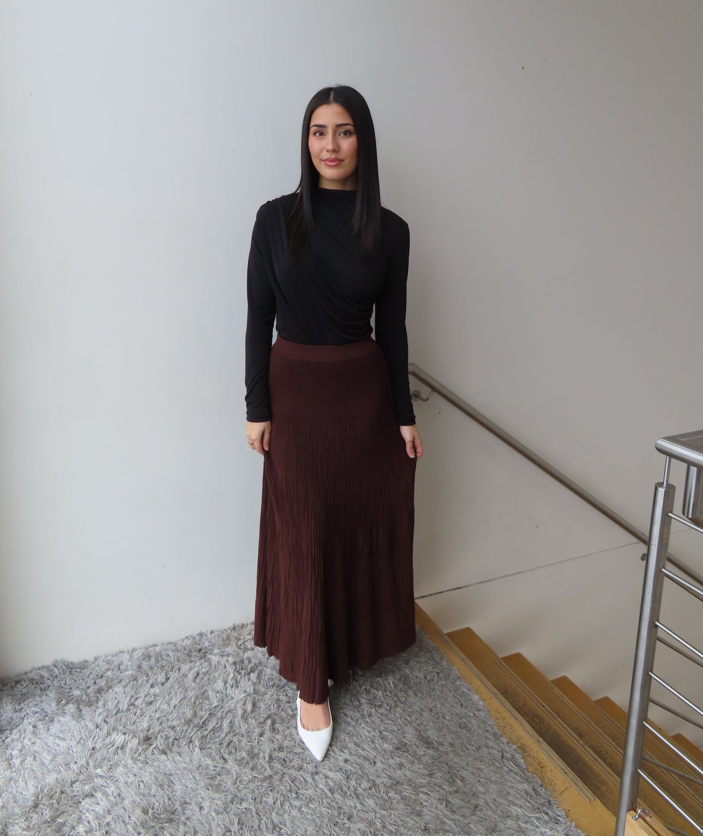 A-line Ribbed Skirt