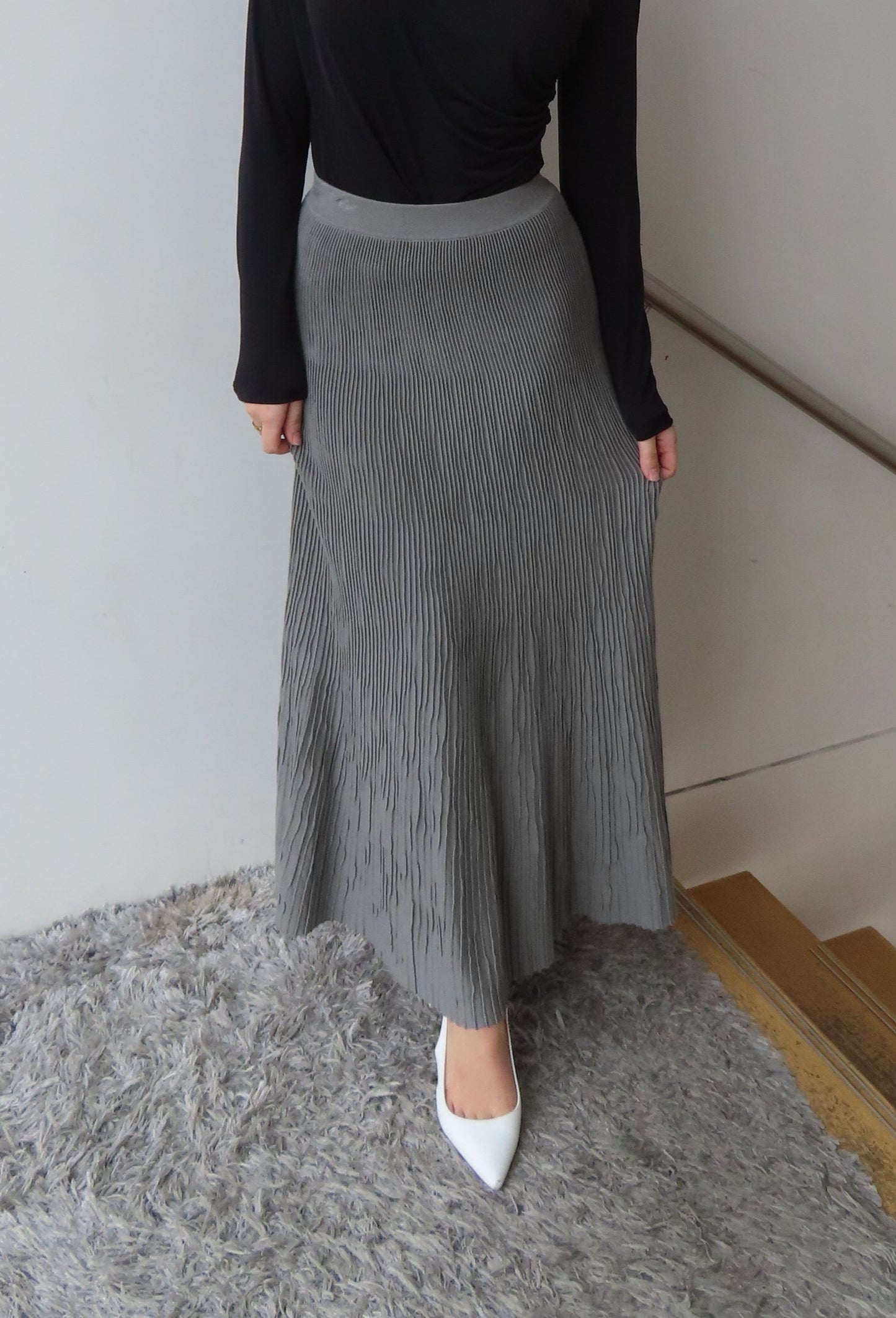 A-line Ribbed Skirt