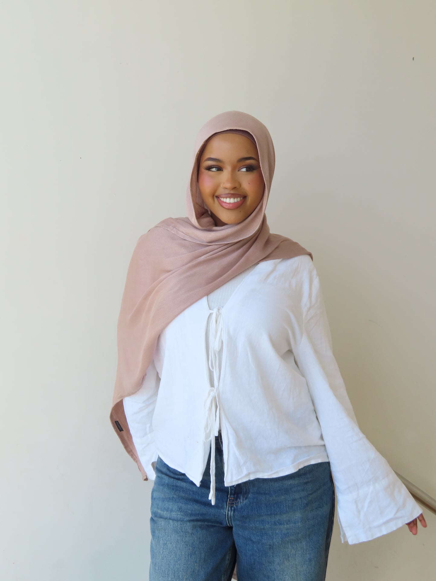 Cotton Shawl - Nude