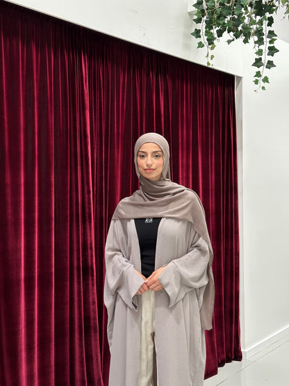 Nila Batwing Open Abaya