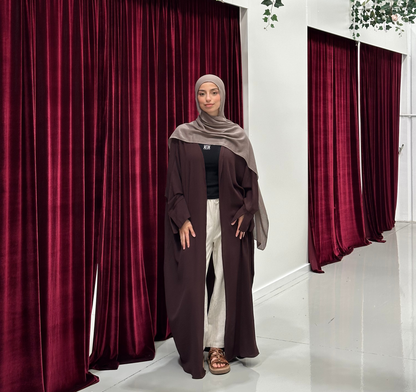 Nila Batwing Open Abaya