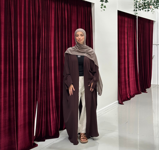 Nila Batwing Open Abaya