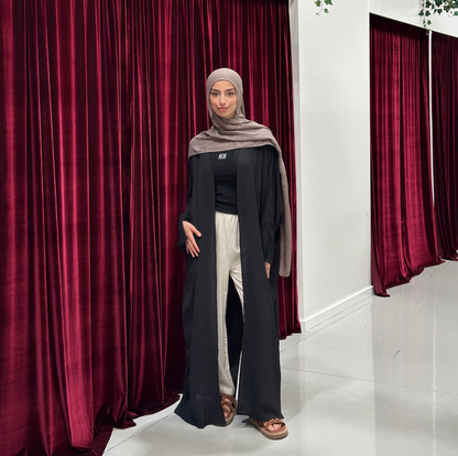 Nila Batwing Open Abaya