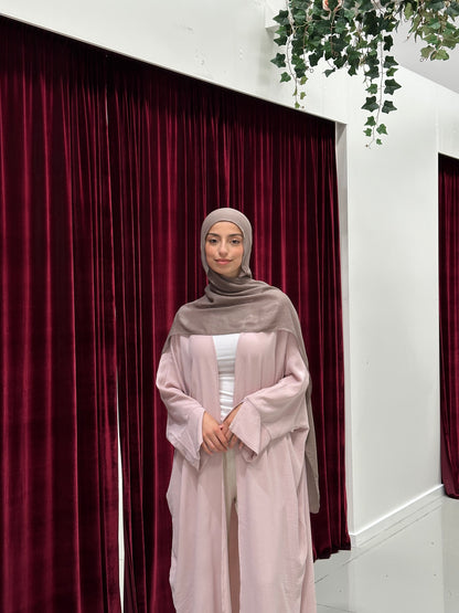Nila Batwing Open Abaya