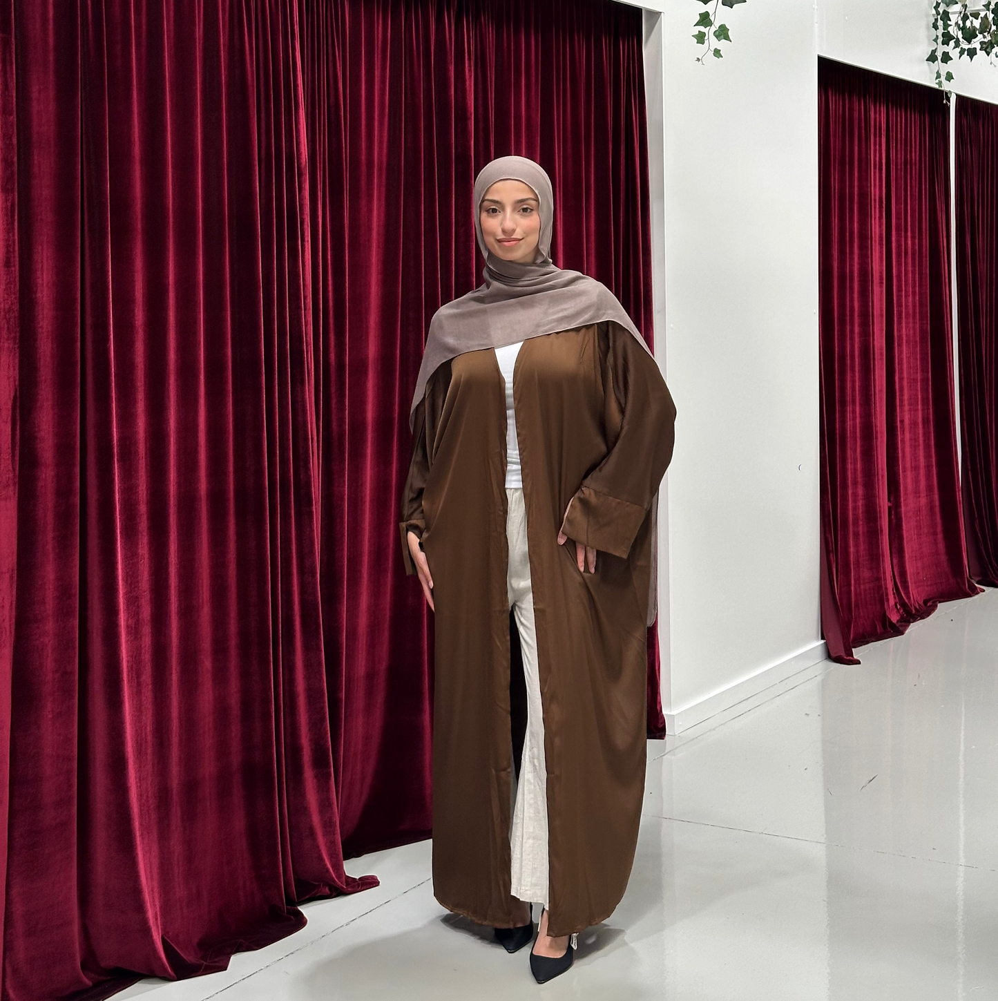 Ayana Batwing Open Abaya
