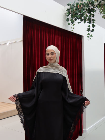 Lace Butterfly Abaya