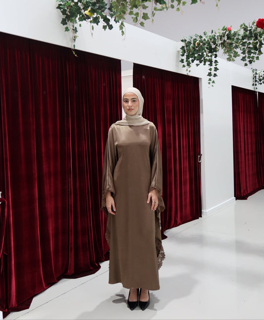 Lace Butterfly Abaya