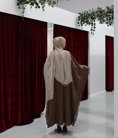Lace Butterfly Abaya