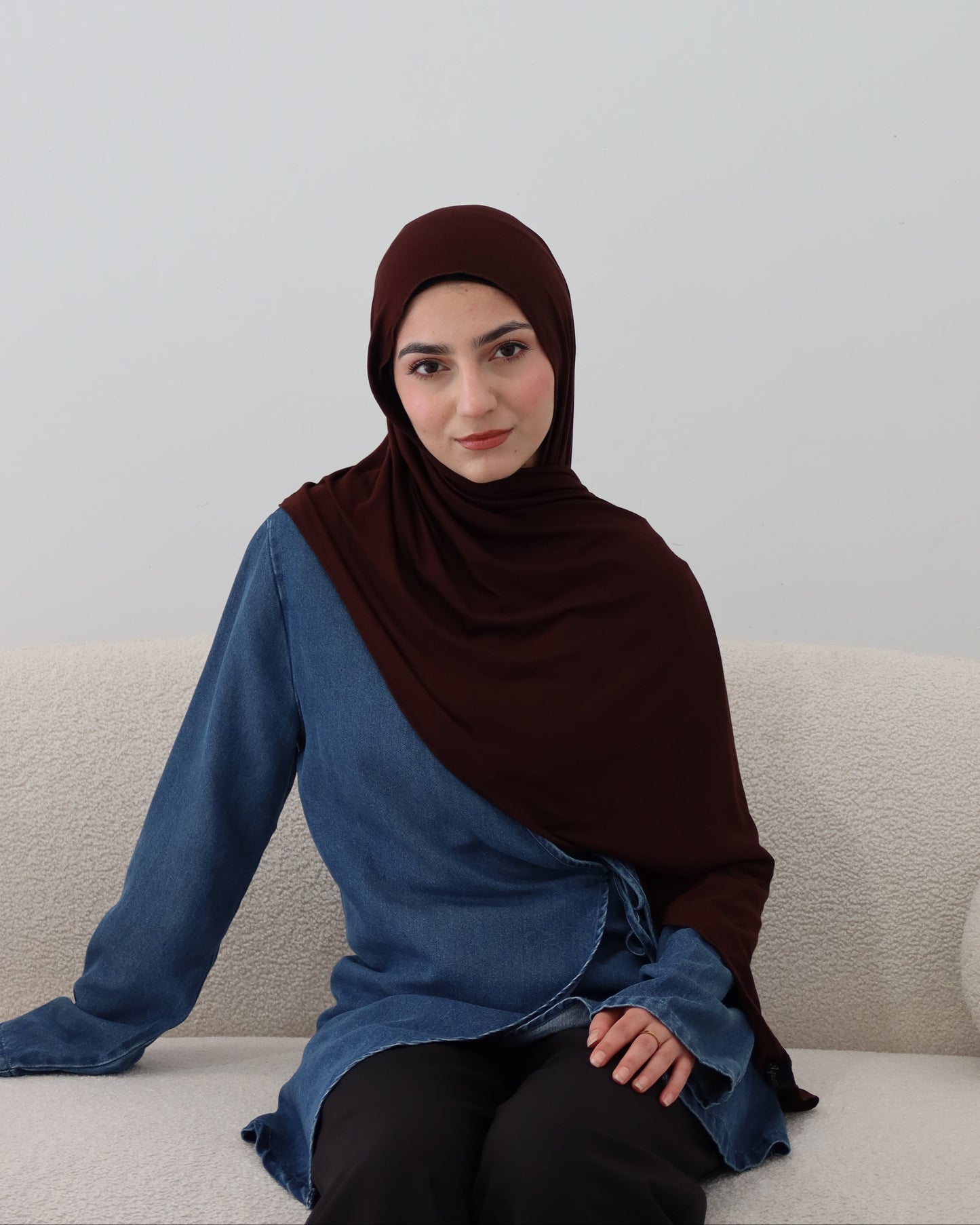 Espresso Jersey Shawl