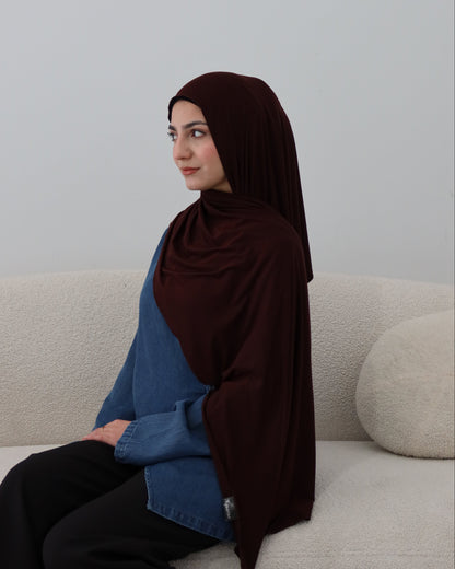 Espresso Jersey Shawl