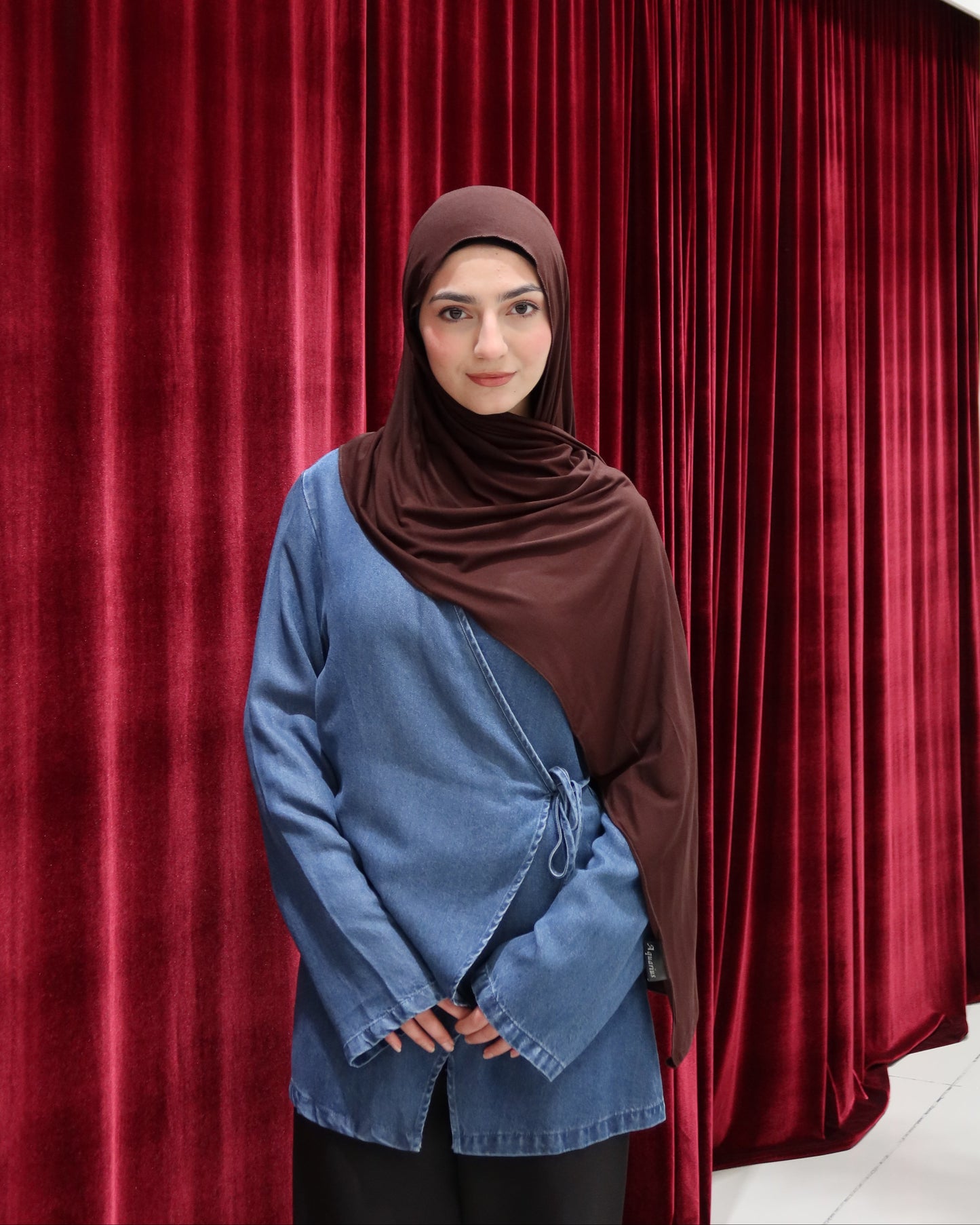 Espresso Jersey Shawl