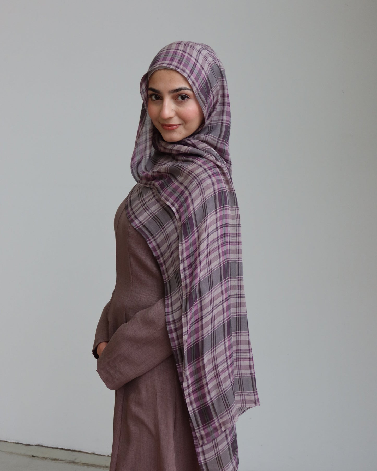 Lilac Plaid Modal