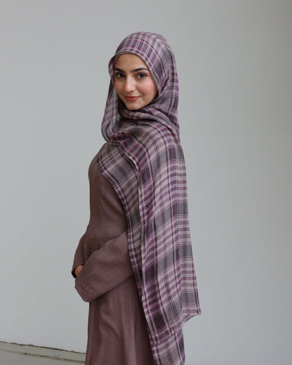 Lilac Plaid Modal