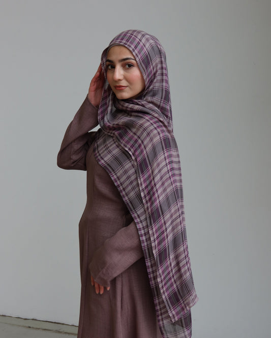 Lilac Plaid Modal