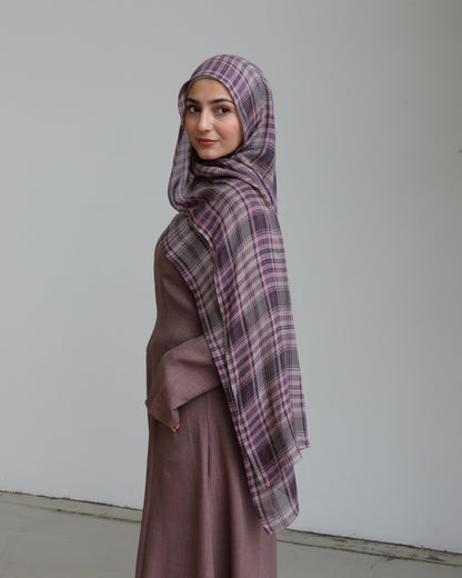 Lilac Plaid Modal