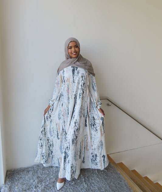 Mally Patterned Abaya