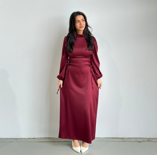 Bella Satin Tie Dress