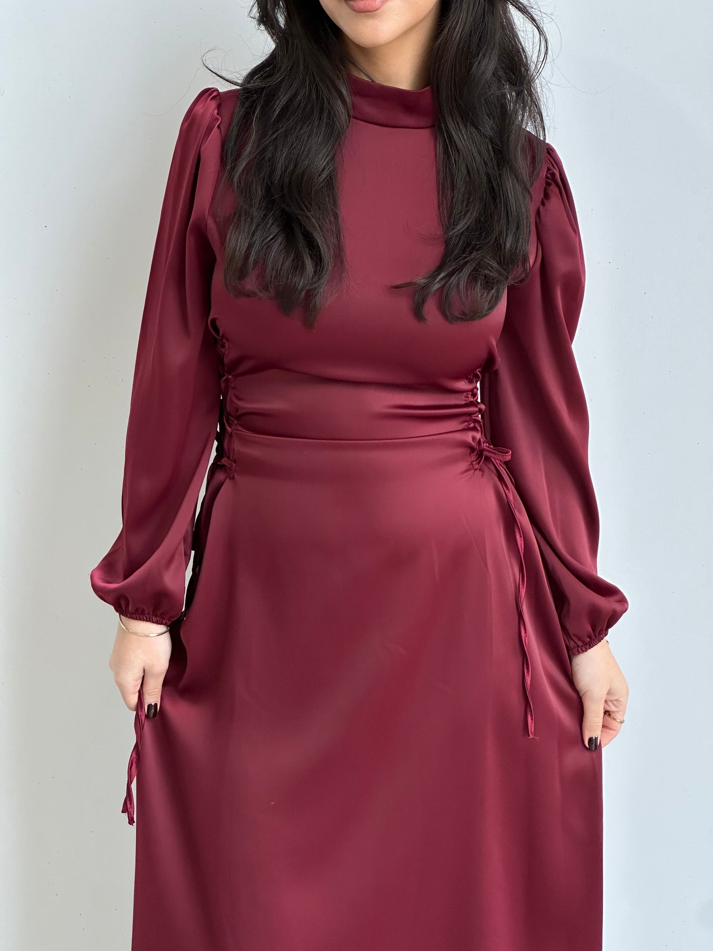 Bella Satin Tie Dress