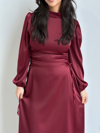 Bella Satin Tie Dress