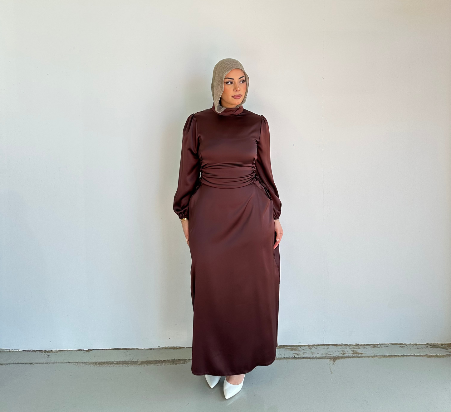 Bella Satin Tie Dress