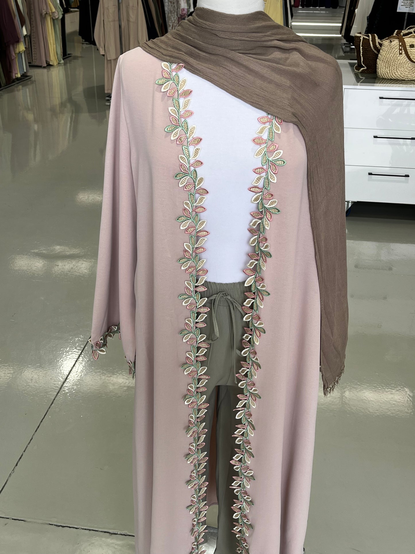 Petunia Open Abaya