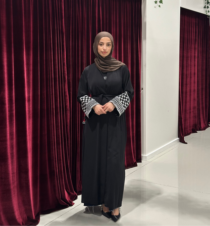 Kufiya Open Abaya