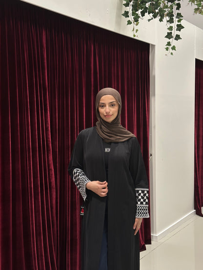 Kufiya Open Abaya