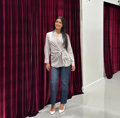 Tina Button Top