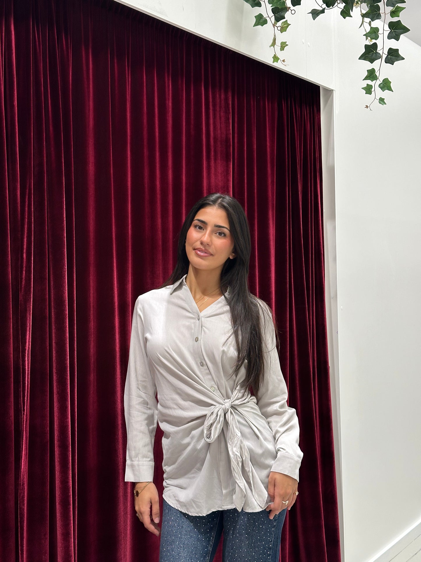 Tina Button Top
