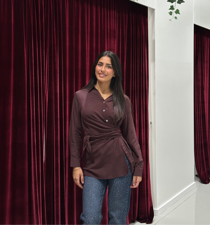 Tina Button Top