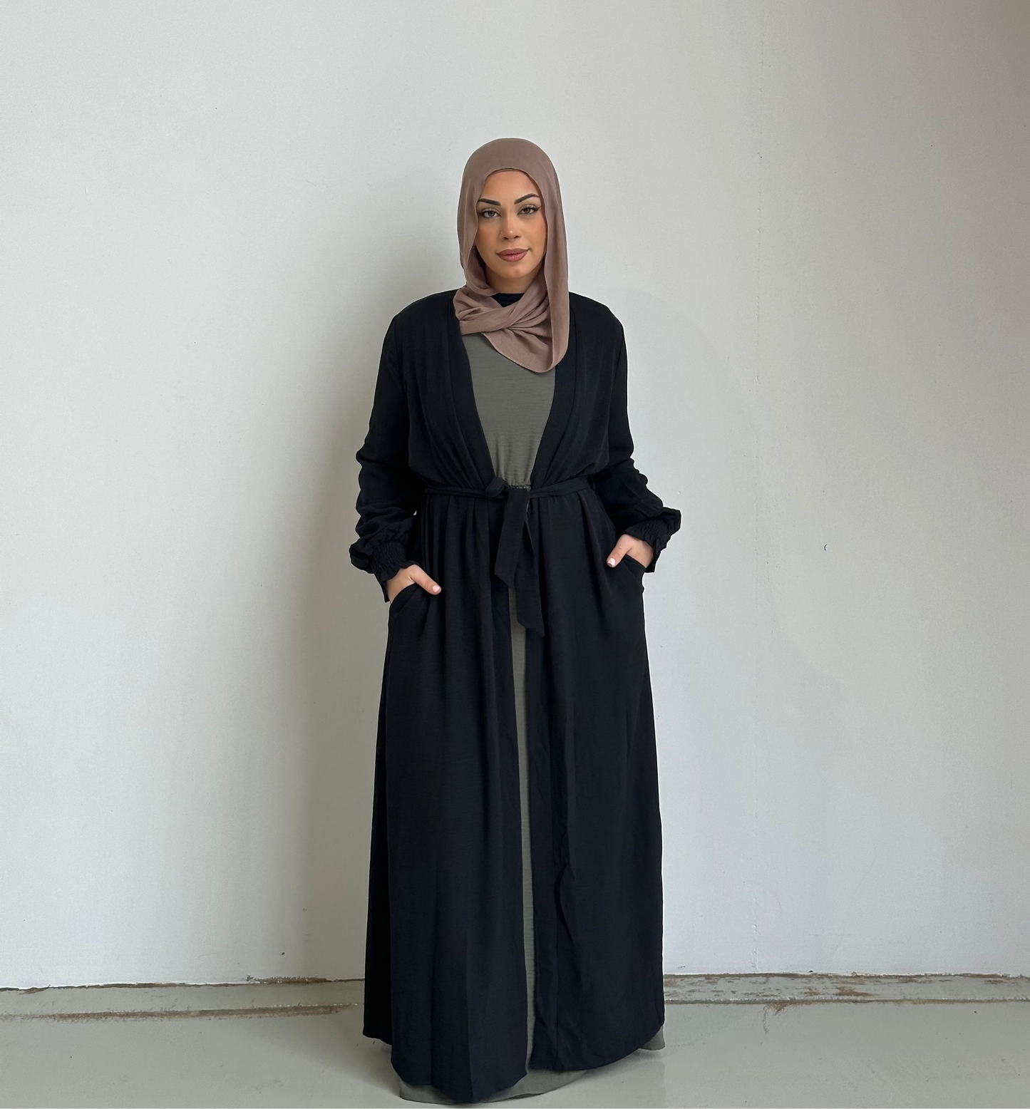 Paisley Open Abaya