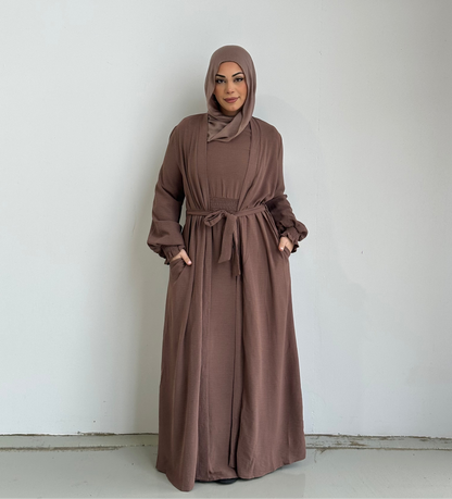Paisley Open Abaya