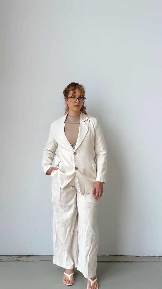 Haley Linen Blazer Set