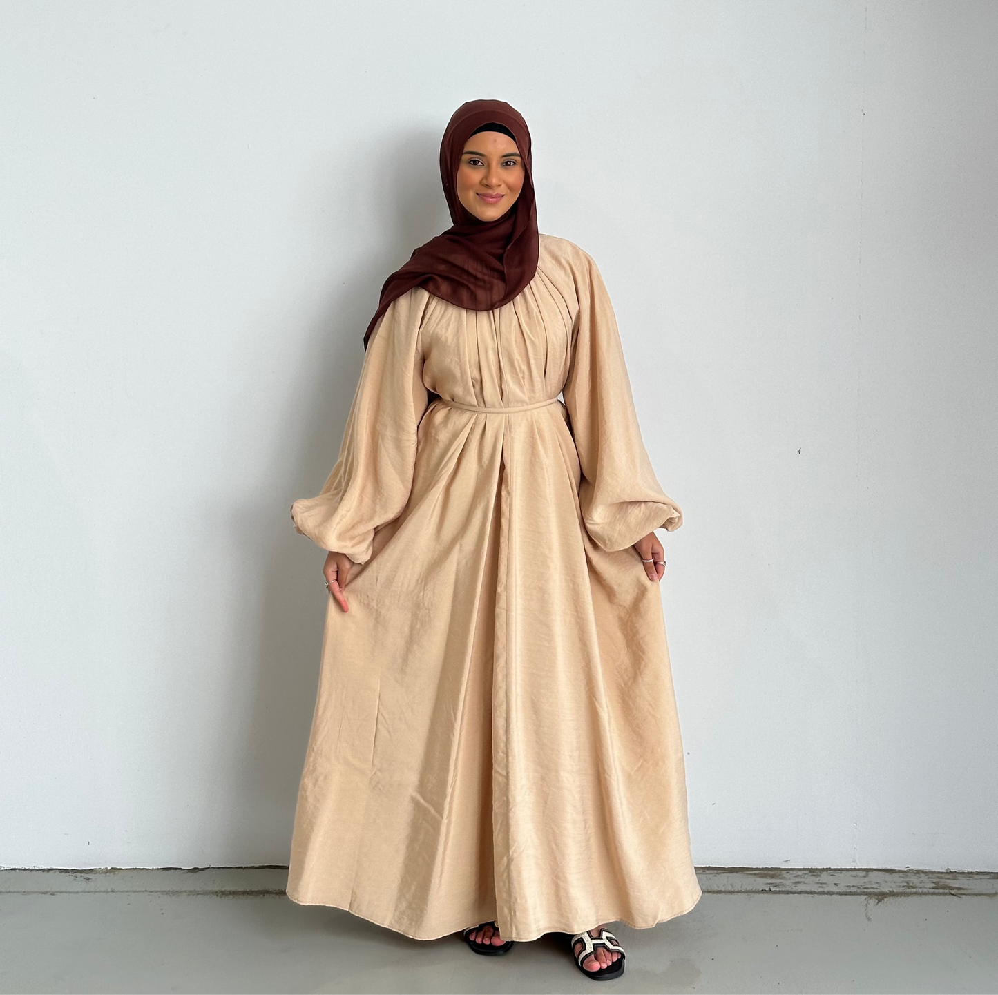 Ria Balloon Sleeve Dress