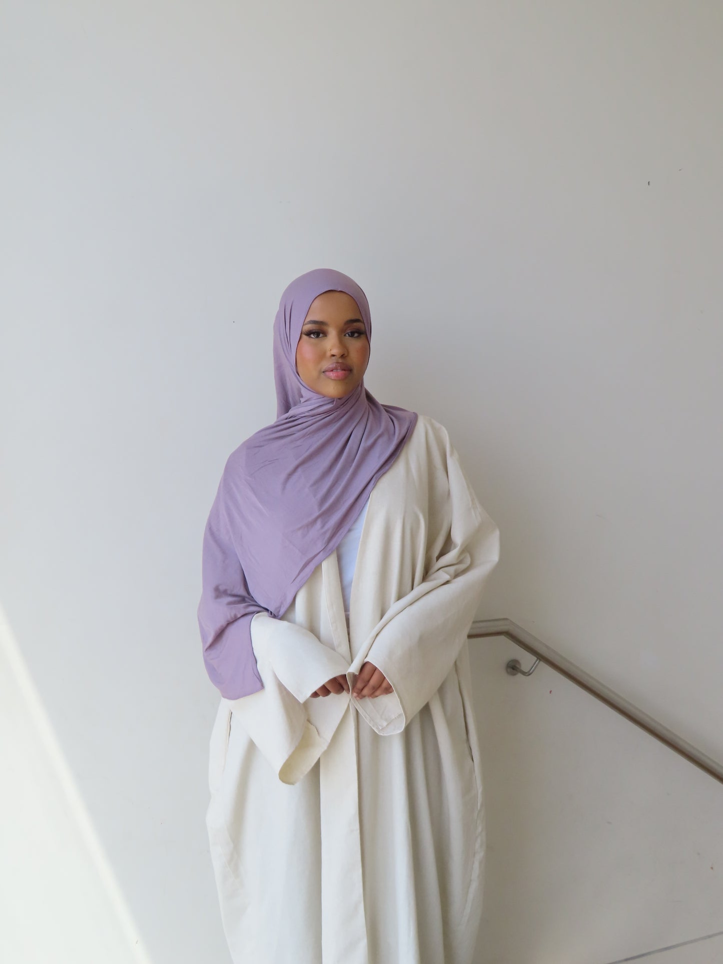 Lilac - Jersey Shawl Set