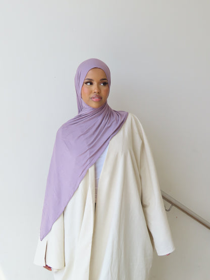 Lilac - Jersey Shawl Set